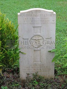 TRINCOMALEE WAR CEMETERY - HARTLEBURY, J